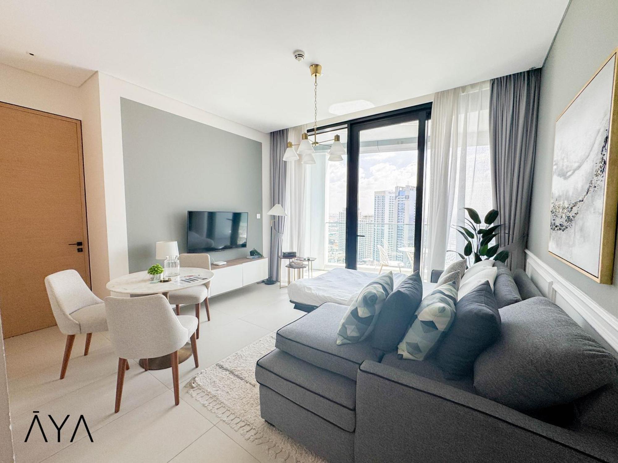 Jumeirah Gate Tower 1 - Stylish Apartment With Pool & City Views Дубай Экстерьер фото